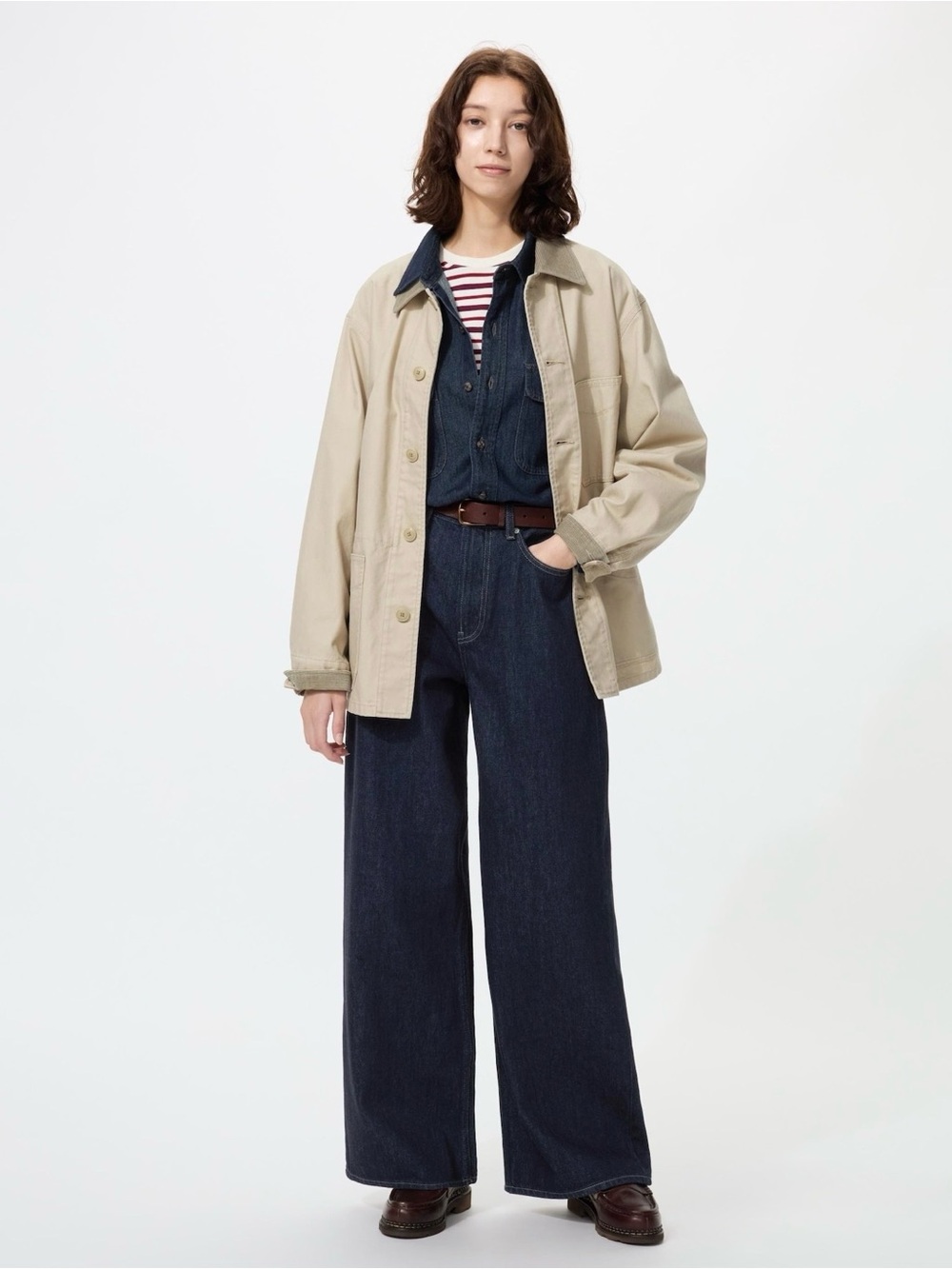 Uniqlo Baggy Dark Indigo Jeans